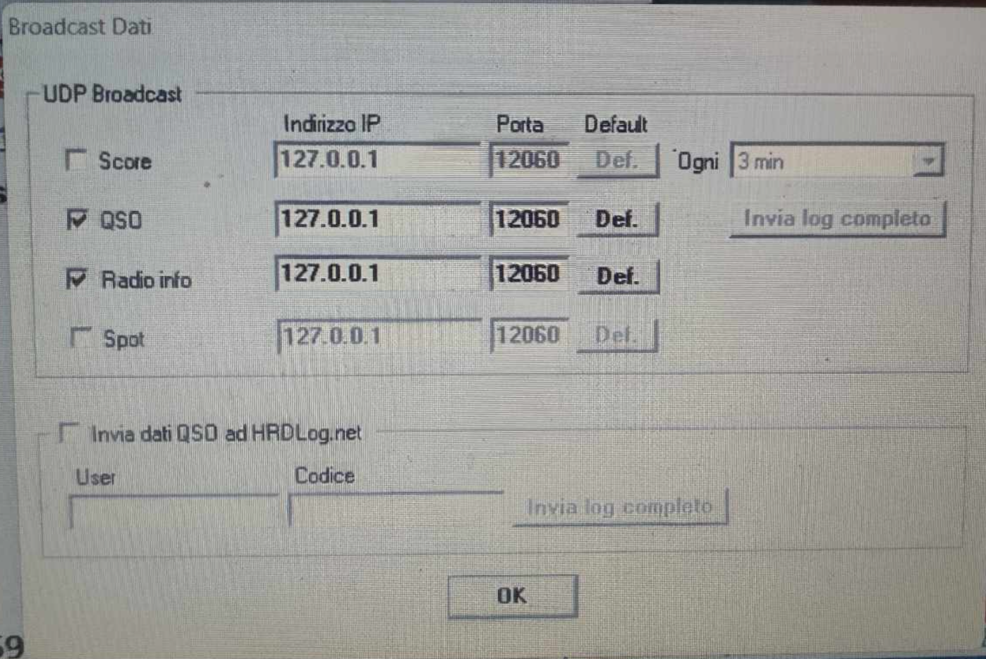 QARTest Configuration